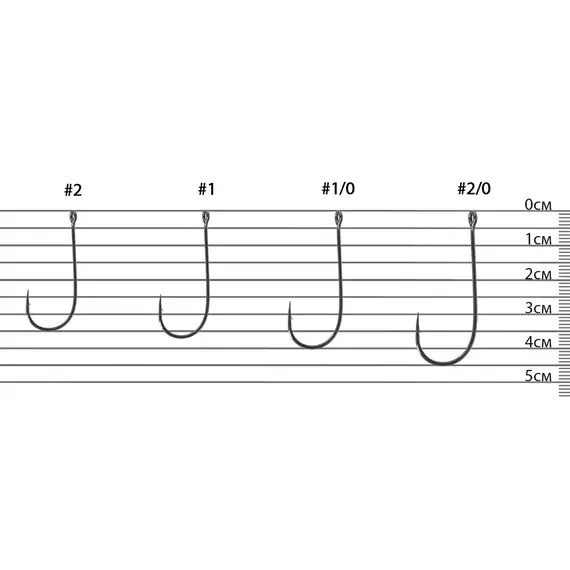 Гачок Select JH-30 #2/0 (4 шт / уп), Номер гачка, №: 2/0, фото , изображение 3